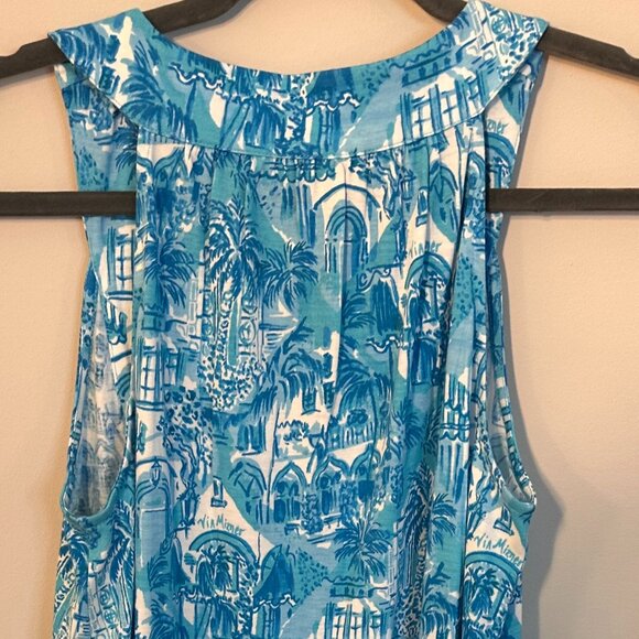 Lilly Pulitzer Lindy Dress Amalfi Blue Sunny State of Mind - Size Small NWOT - Picture 11 of 12